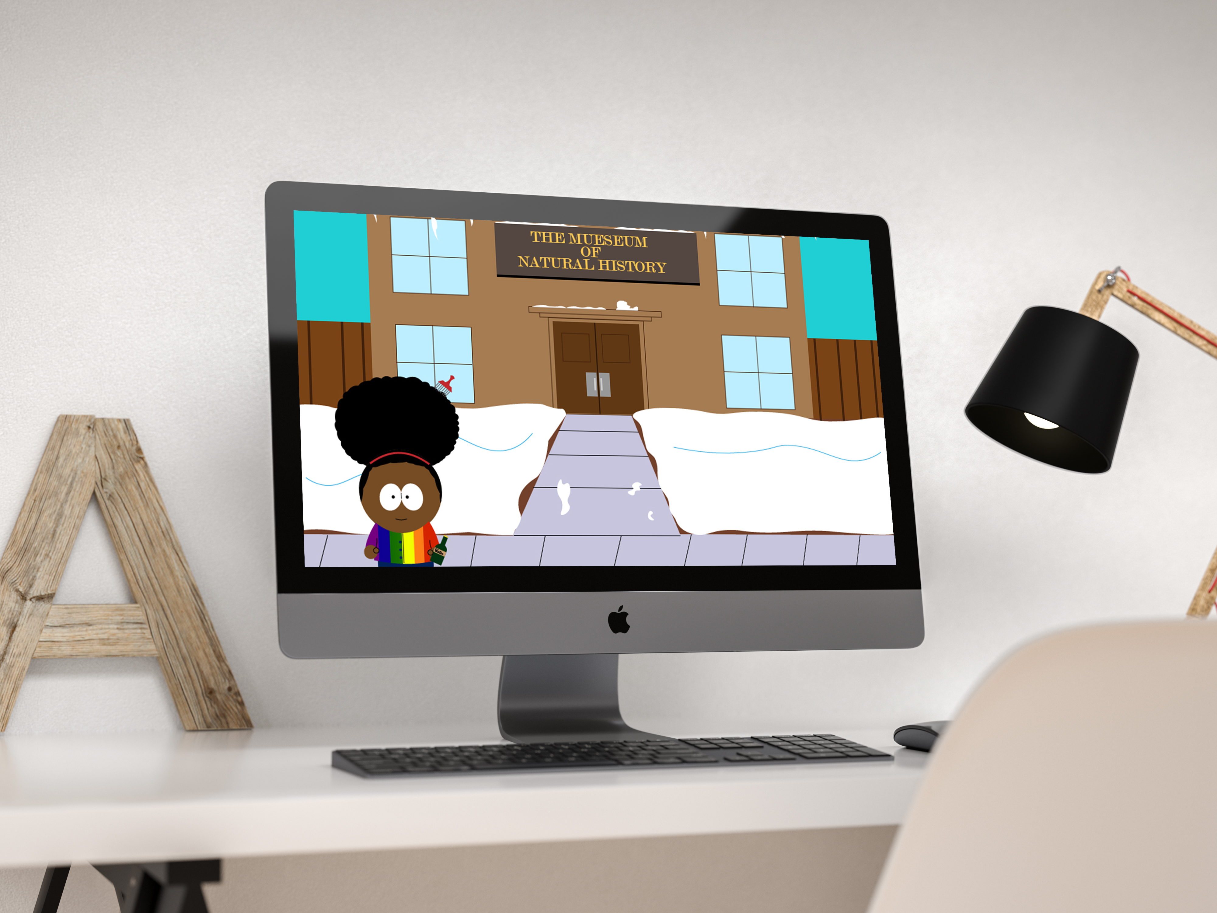 Modern iMac Pro Mockup by Anthony Boyd Graphics